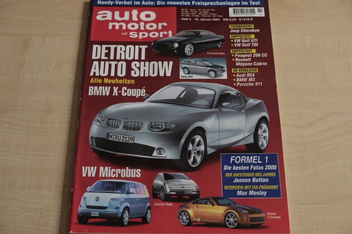 Deckblatt Auto Motor und Sport (02/2001)
